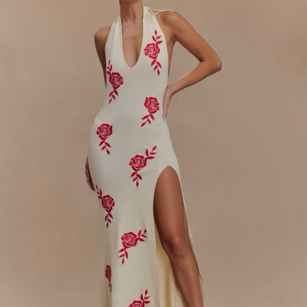 MESHKI Shiloh Halter Maxi Dress